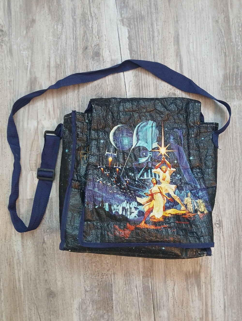 Star Wars A New Hope Recycled Messenger Tote Bag Movie Poster Crossbody